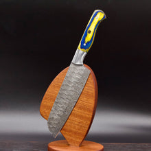 Load image into Gallery viewer, Damascus Santoku Knife