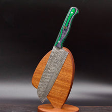 Load image into Gallery viewer, Damascus Santoku Knife