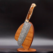Load image into Gallery viewer, Damascus Santoku Knife