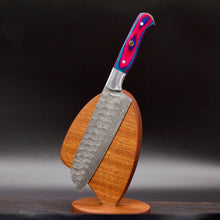 Load image into Gallery viewer, Damascus Santoku Knife