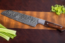 Load image into Gallery viewer, Damascus Santoku Knife