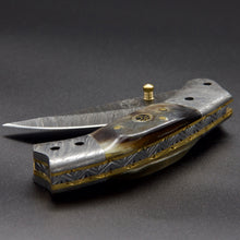 Load image into Gallery viewer, Damascus Folding Knife

