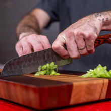 Load image into Gallery viewer, Damascus Santoku Knife