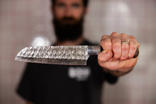 Load image into Gallery viewer, Damascus Santoku Knife