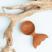 Load image into Gallery viewer, Cherry whale&#39;s tail coffee scoop.
