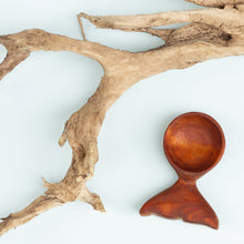 Load image into Gallery viewer, Spanish cedar whale&#39;s tail coffee scoop.
