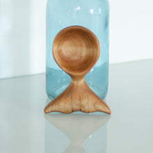 Load image into Gallery viewer, Spalted maple whale&#39;s tail coffee scoop.
