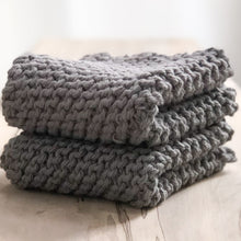Load image into Gallery viewer, Arbor Novo Pewter Sustainable Washcloth
